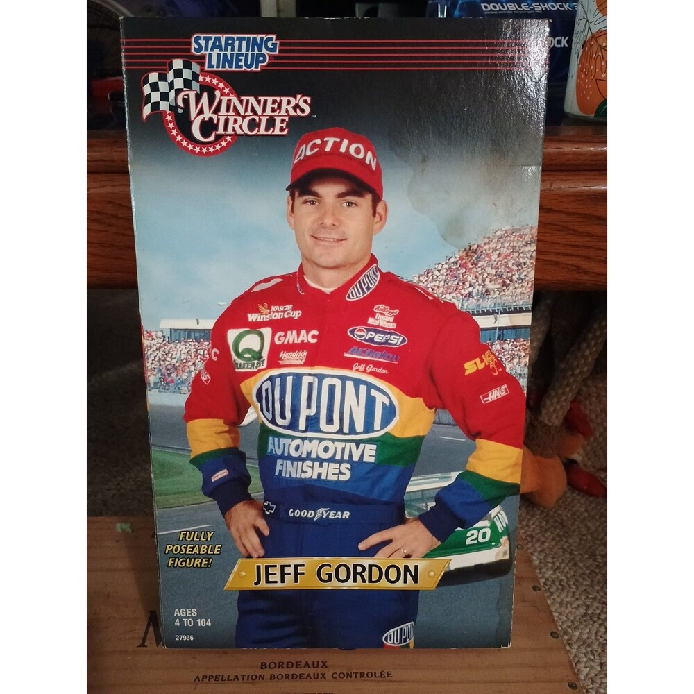 Jeff Gordon Starting Lineup Figurine Winners Circle 12" Poseable Read Below.Disc